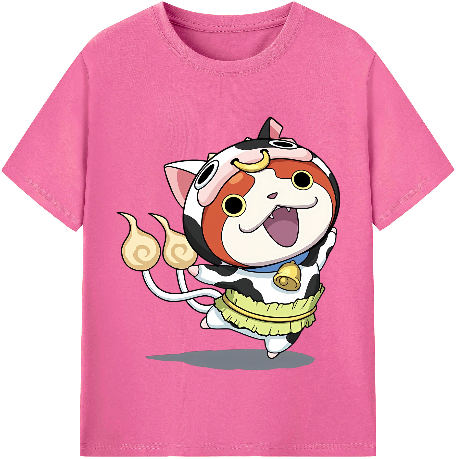 （画像用） 妖怪ウォッチ Yo-kai Watch レディースカジュアルプリントTシャツ（綿100％）